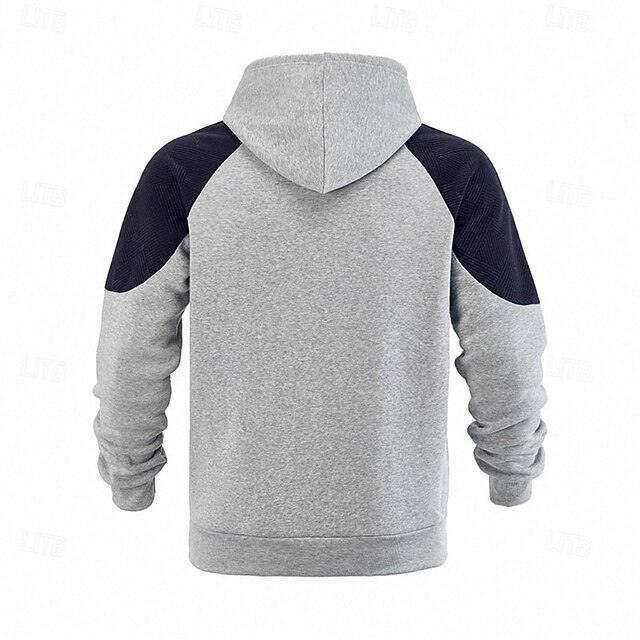 Men's Jacquard Hoodie Pullover Hoodie Sweatshirt Fleece Hoodie Khaki ...