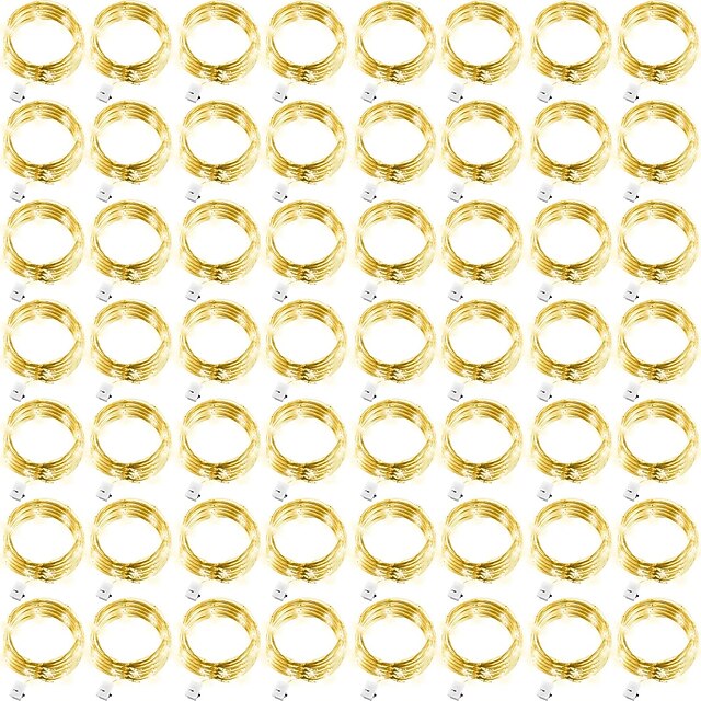 Mini Waterproof Copper Wire Fairy Lights, Firefly String Lights 3 Speed Twinkle Modes  for Christmas and Holiday Decorations 10/30/100pcs 17