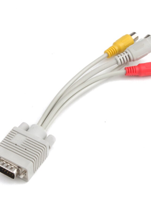 vga a svideo y 3 RCA f cable (blanco) 2023 US 6.49