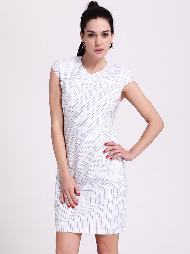  White Dress - Short Sleeve Summer White