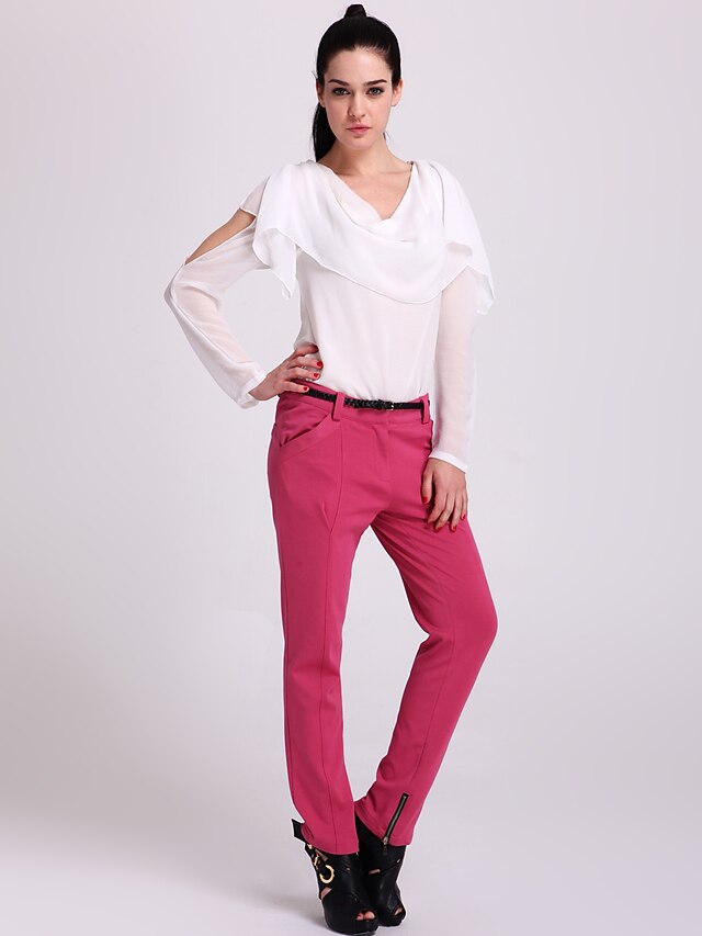  TS Zipper Finish Knitted Trouser Pants (More Colors)