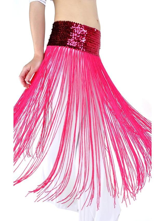  Dancewear Polyester With Tassel/ Sequined Belly Dance Belt for Ladies More Colors