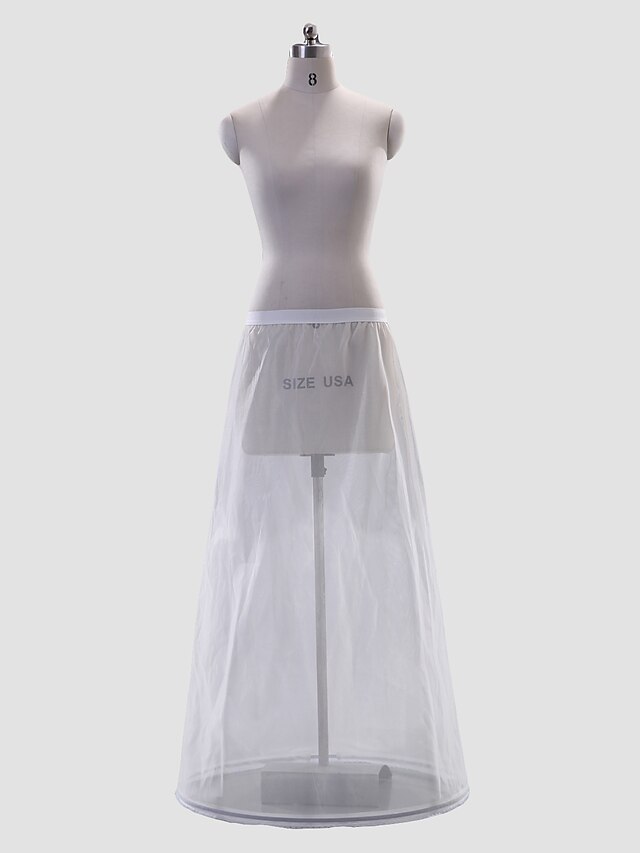  Wedding / Special Occasion / Party / Evening Slips Tulle / Polyester Floor-length A-Line Slip / Classic & Timeless with