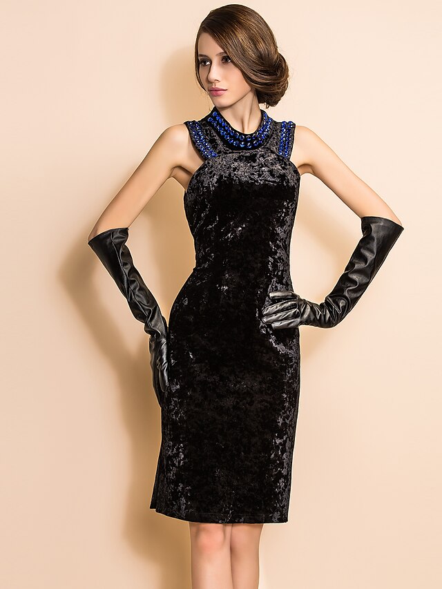  Black Dress - Sleeveless Vintage Black
