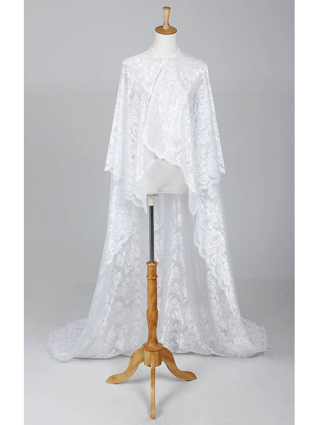  Extra Long Sleeveless Lace Wedding/Evening Jacket/Wraps (More Colors)
