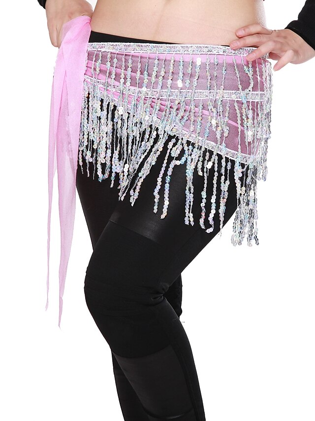  Dancewear Viscose met kwastjes en pailletten Belly Dance riem voor dames meer kleuren