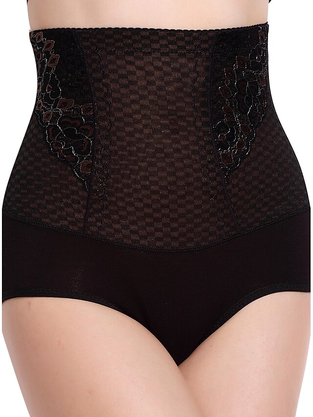  High Waist chinlon Mit Jacquard Shapewear Brief