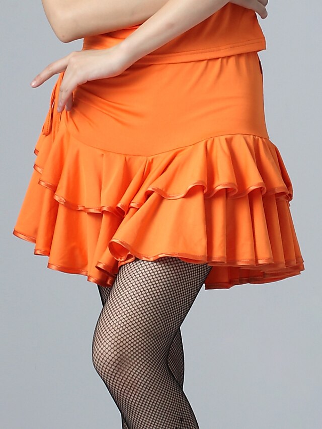  Dancewear viscosa sexy e raso Latin Dance Skirt per le signore (più colori)
