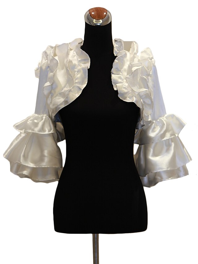  Coats / Jackets Satin Wedding / Party Evening / Casual Wedding  Wraps With