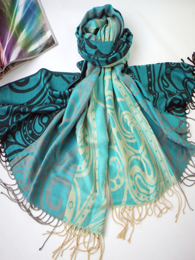  Qing Yu 2013 New Model Floral Print Dobbelt anvendelse silke luft Tørklæde