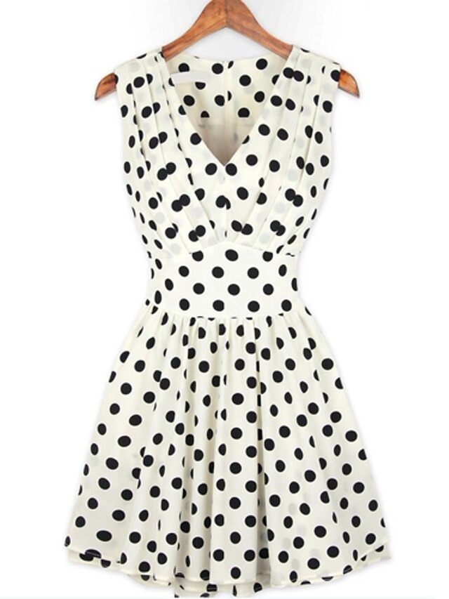  MFL Polka Dot rochie fără mâneci