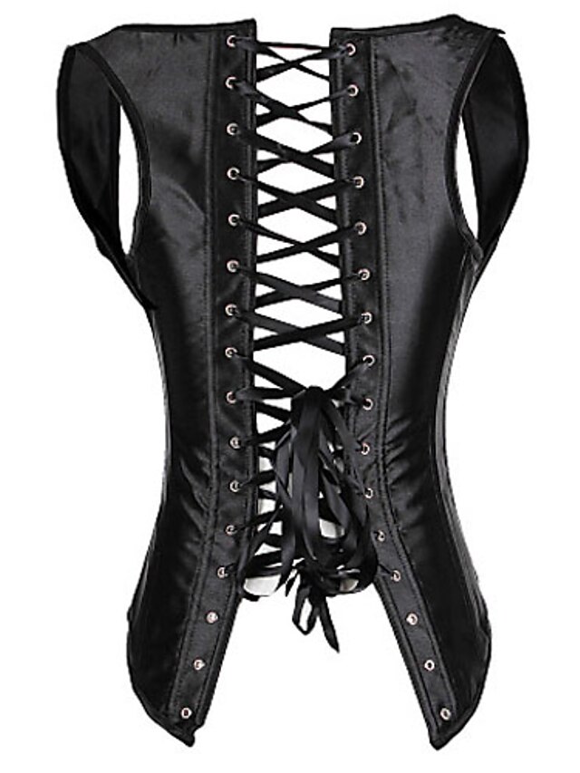  Women's Lace Up Underbust Corset - Solid Colored