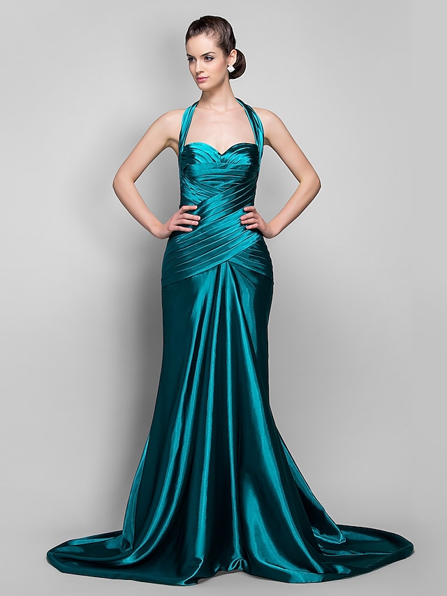 Mermaid / Trumpet Vintage Inspired Dress Formal Evening Military Ball ...