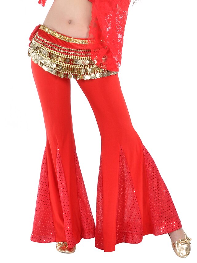  Belly Dance Bottoms Women's Training Polyester / Sequined Sequin Pants