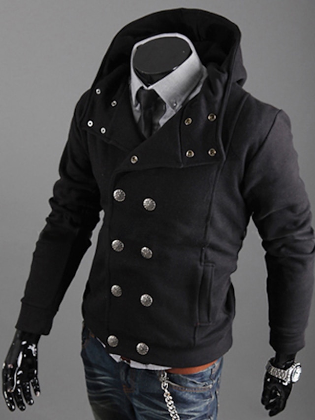  Men's Slim Fit Casual Hood Jacket