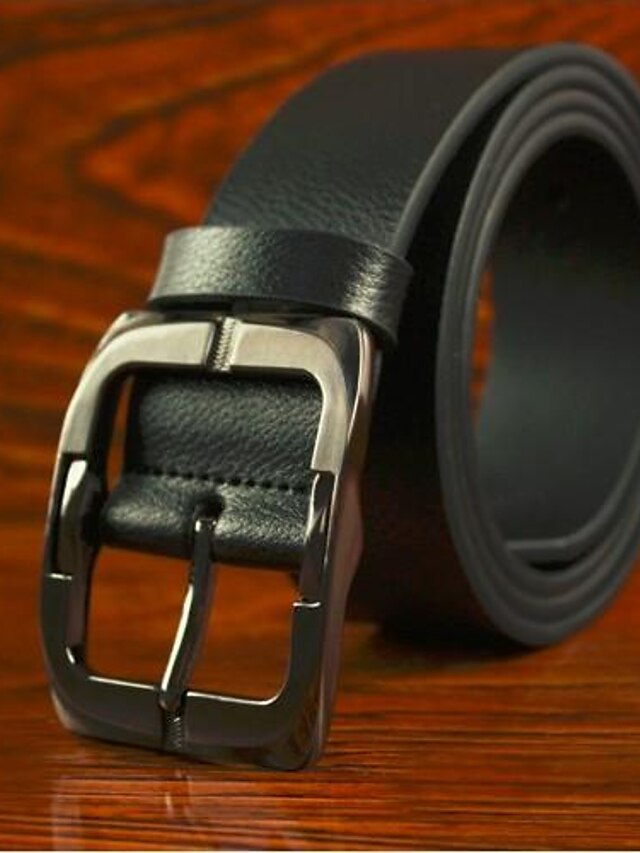  Unisex Leather / Alloy Buckle / Waist Belt - Solid Colored / Summer / Winter