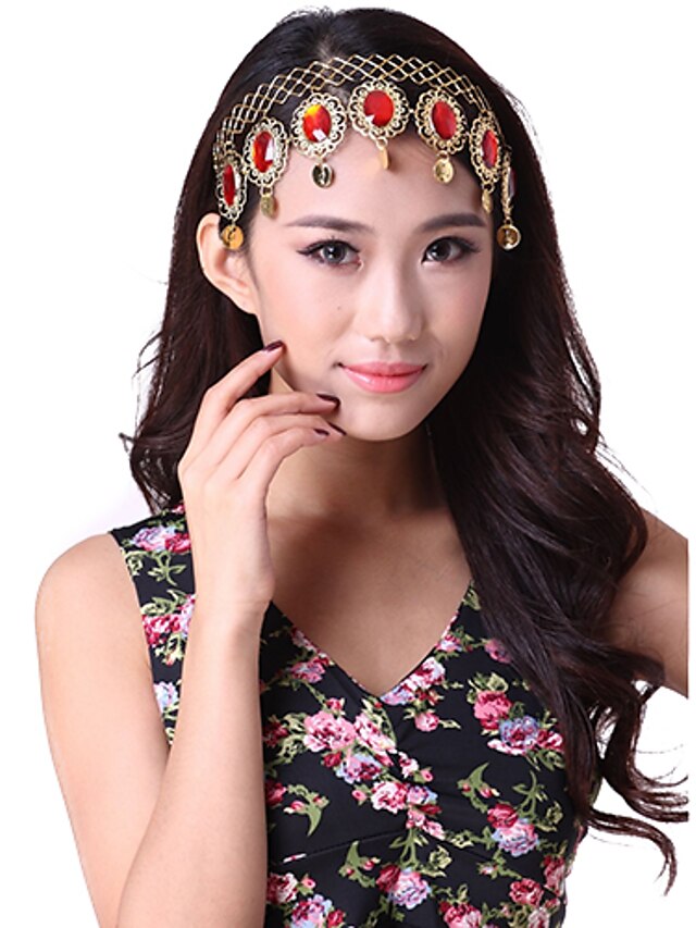  Belly Dance Accessories Colorful Stone Headpiece For Women