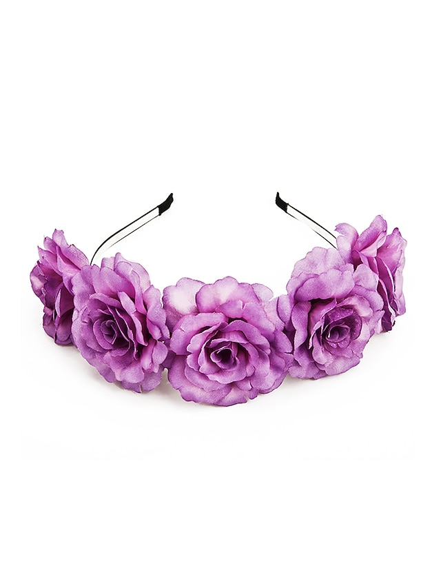  Women's Flower Girl's Alloy Silk Headpiece-Wedding Special Occasion Headbands Flowers