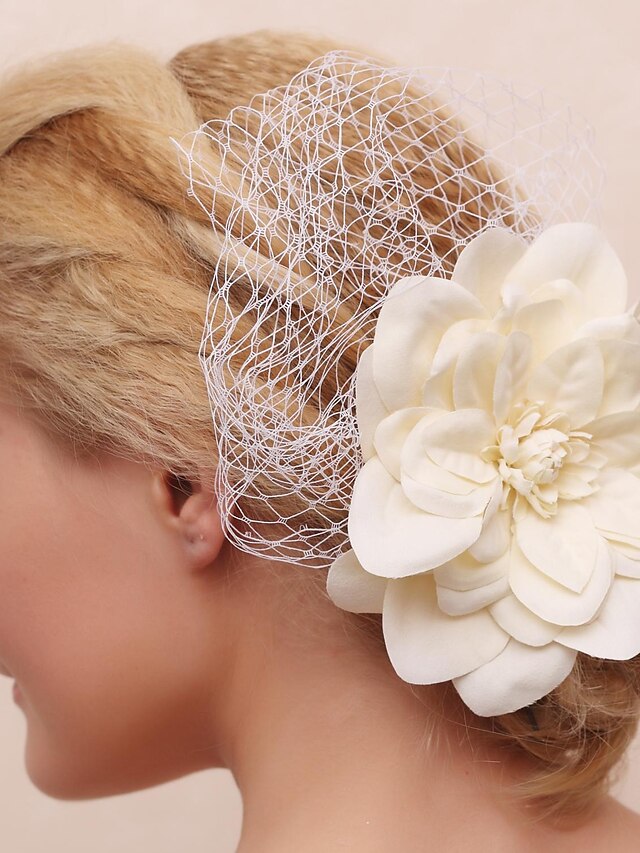  Wunderschöne Spitze und Tüll Brautblumen-Kopfstück 