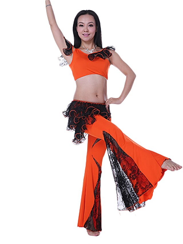  Dancewear/Pratice Women's Milk Silk And Lace Belly Dance Outfits(More Colors)