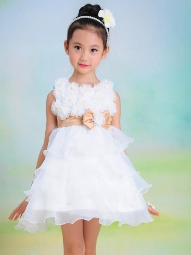  Girls' Sleeveless Floral 3D Printed Graphic Dresses Cotton Dress Summer