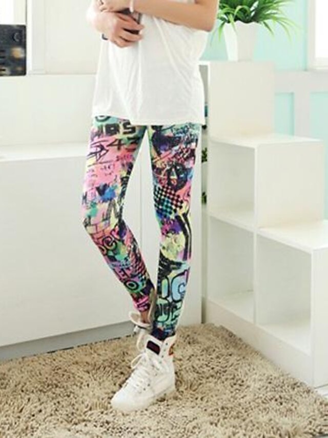  Vrouw Print Legging,Overige Medium