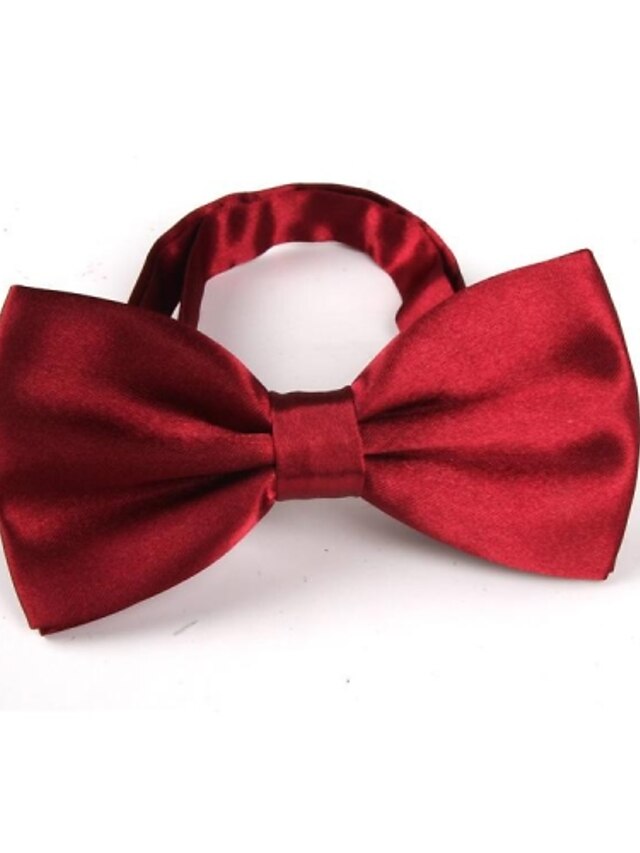  Unisex Party / Work / Basic Polyester Bow Tie - Solid Colored