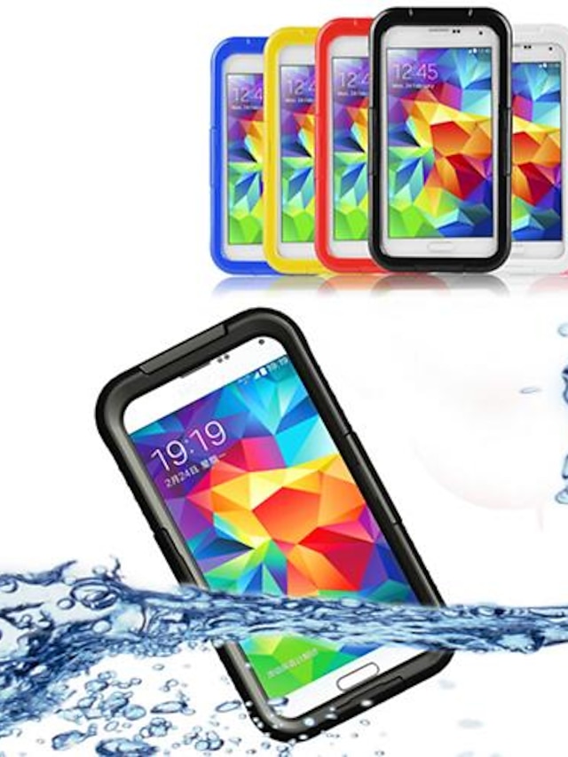  hoesje Voor Samsung Galaxy S5 / S4 / S3 Waterbestendig / Transparant Volledig hoesje Effen PC