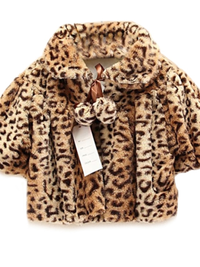  Leopard Manșon Jumate Regular Jachetă & Haină Camel