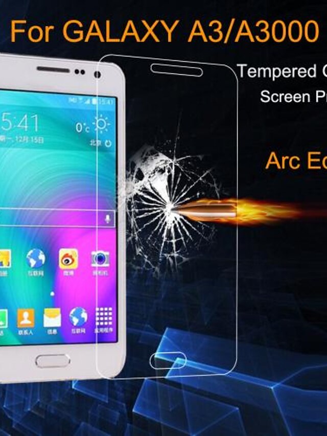  Displayschutzfolie für Samsung Galaxy A3 Hartglas Vorderer Bildschirmschutz Ultra dünn