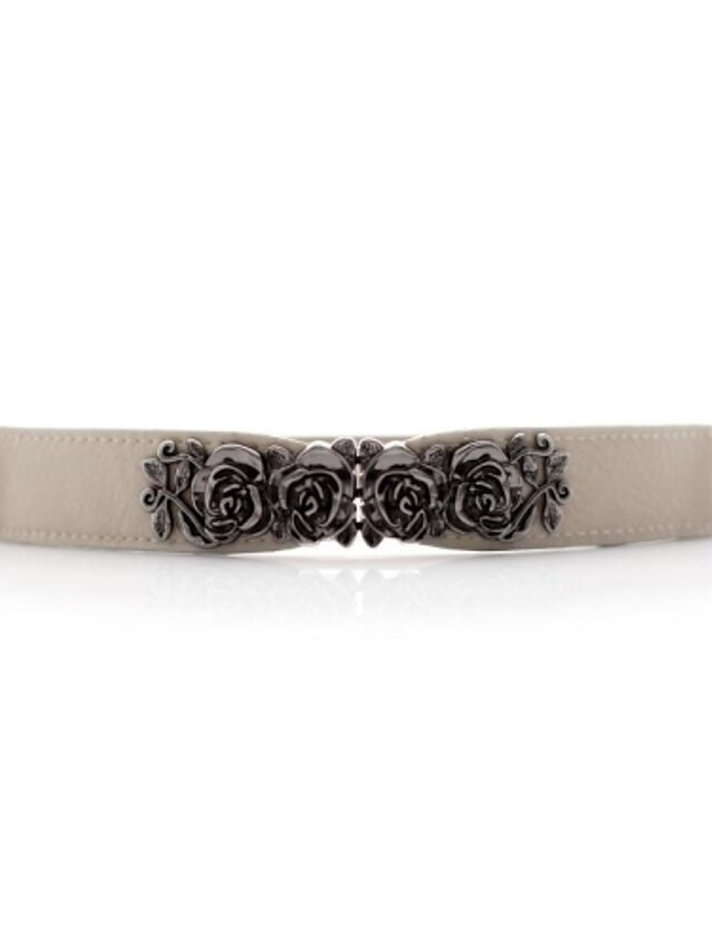 Women's Vintage Cute Party Work Casual Alloy Waist Belt - Solid