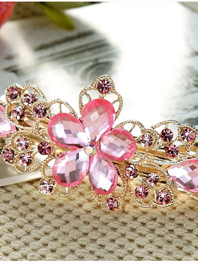  Women's Vintage Party Work Rhinestone Alloy Solid Colored / Cute / Gold / All Seasons