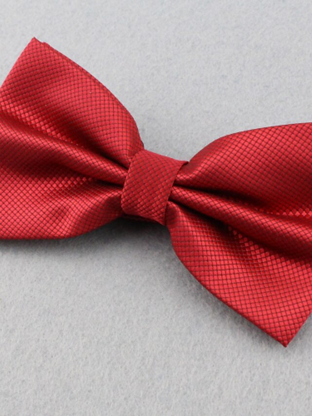  Unisex Party / Work / Basic Polyester Bow Tie - Solid Colored / Cute