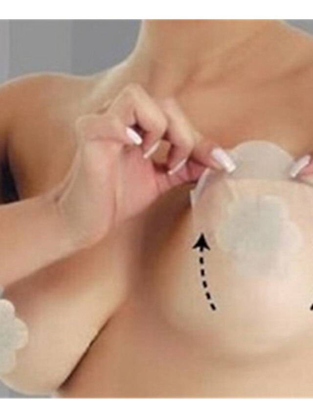  3 Style Invisible Strapless Backless Bra Pad Nipple Cover (6pcs Instant Lift+ 6pcs Nipple Cover,Random)