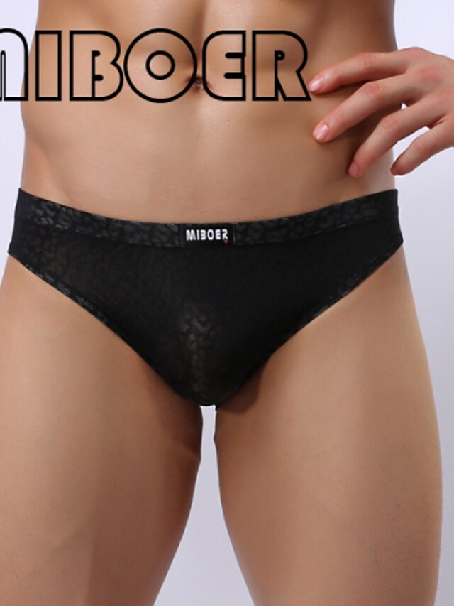  Men's Sexy Underwear Lace/Nylon Briefs