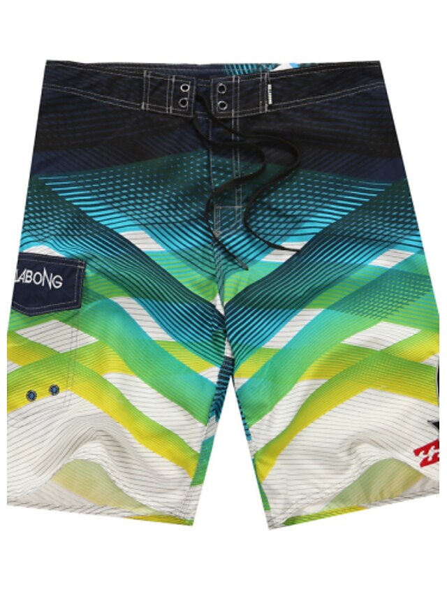  Heren Bloemen Rood Groen Slips, shorts en broeken Zwemkleding Zwempak - Print S M L Rood