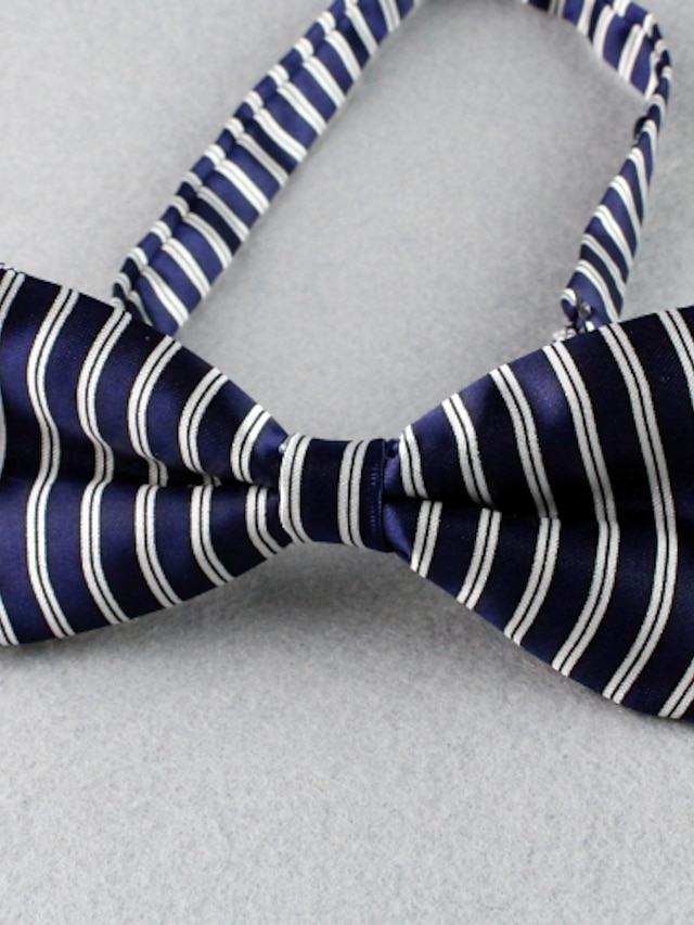  מידה אחת כחול כהה עניבות ועניבות פרפר שיפון בנים / בנות ילדים