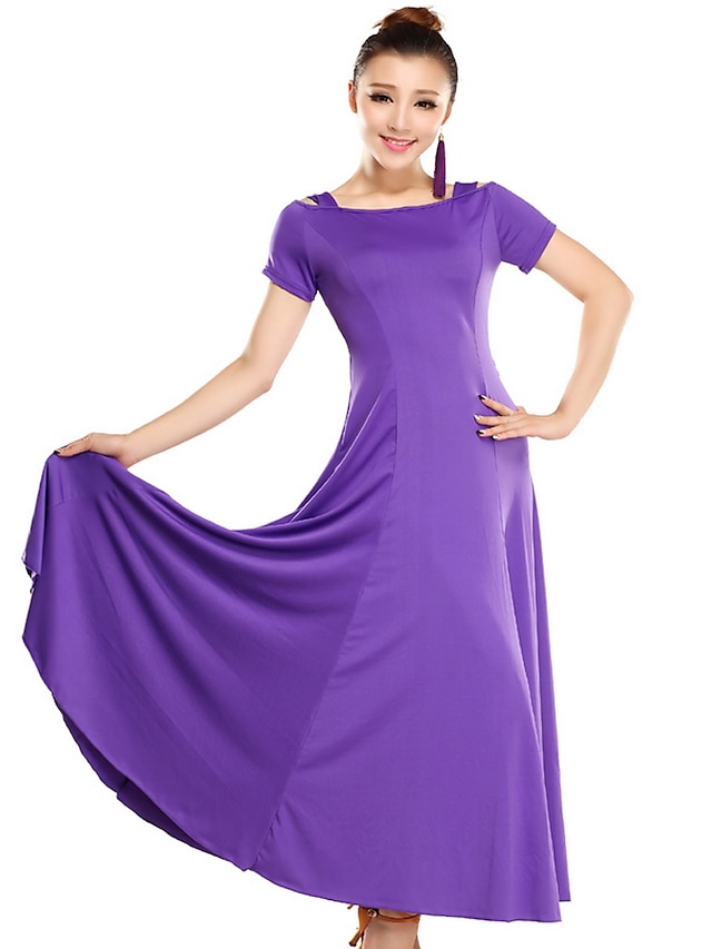  dancewear viskose moderne dans kjole for damene flere farger