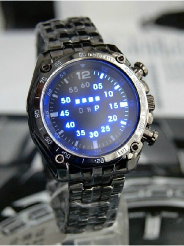  Men's Sport Watch Digital Black 30 m Water Resistant / Waterproof LED Analog Black