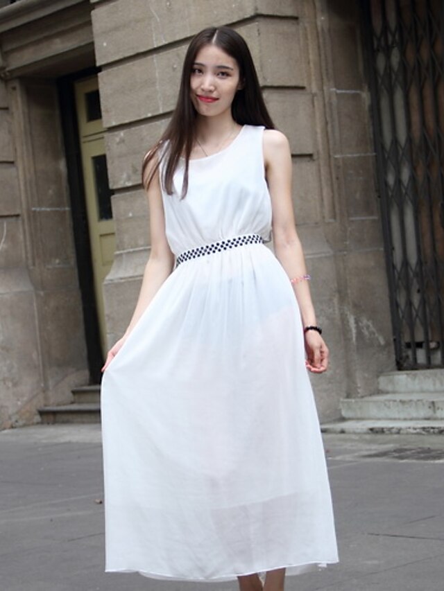  Beach Dress - Solid Colored Summer White