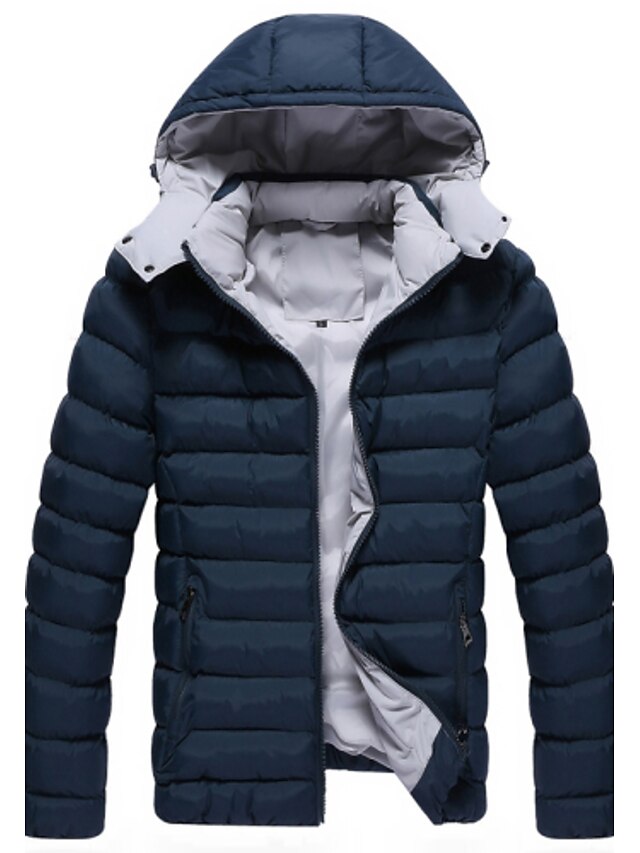  Men's Hoodie Coats & Jackets , Cotton / Cotton Blend Long Sleeve Casual Pocket Winter NEWJOGAL