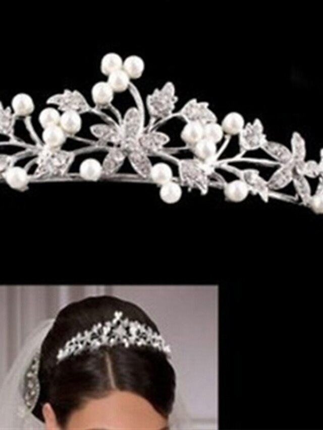  Naisten Käyttötarkoitus Homecoming Royalty Tekohelmi Hopeoitu Metalliseos Valkoinen