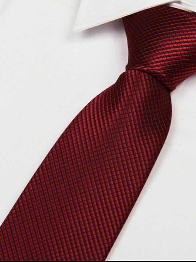  Cravate Vintage / Mignon / Soirée / Travail / Décontracté Polyester,Unisexe Couleur Pleine Toutes les Saisons