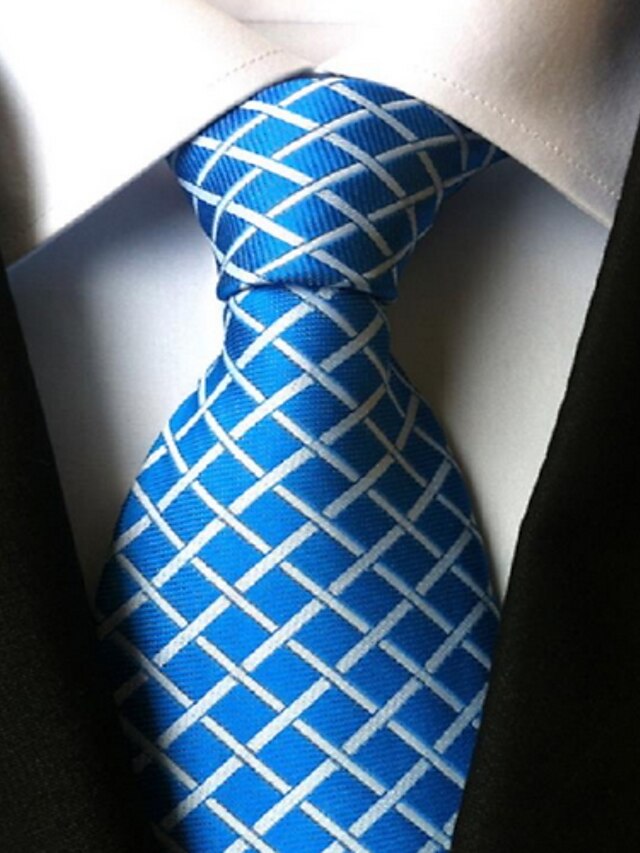  Men's Work / Basic / Party Necktie - Plaid