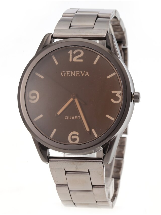  Men's Wrist Watch Quartz Stainless Steel Silver Casual Watch Analog Charm Simple watch - Black Red Khaki