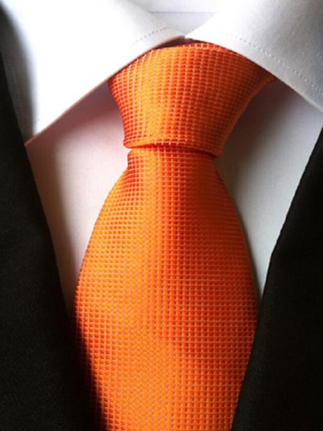  Herren Krawatten Basic Party Büro Einfarbig Formal Geschäft