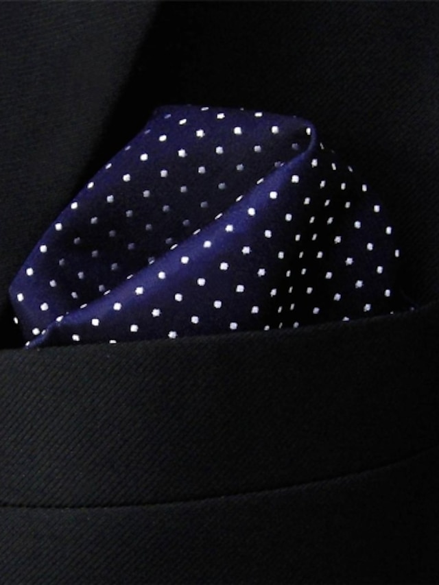  Men's Work Necktie - Polka Dot / Color Block Basic
