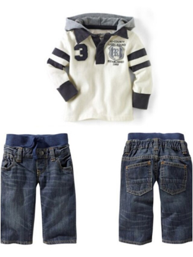 Boy's Cotton Jeans / Clothing Set , All Seasons Long Sleeve