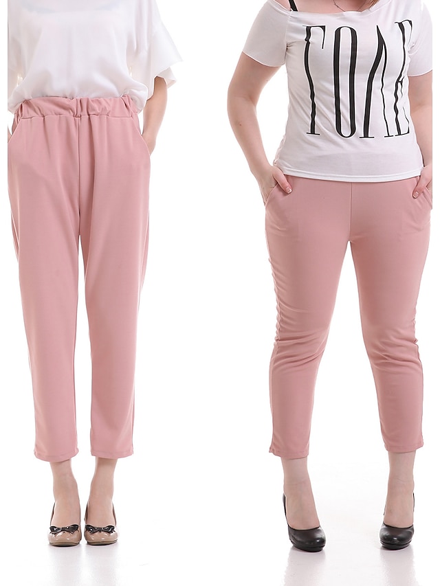  Women's Classic & Timeless Harem / Jeans Pants - Solid Colored Classic Style