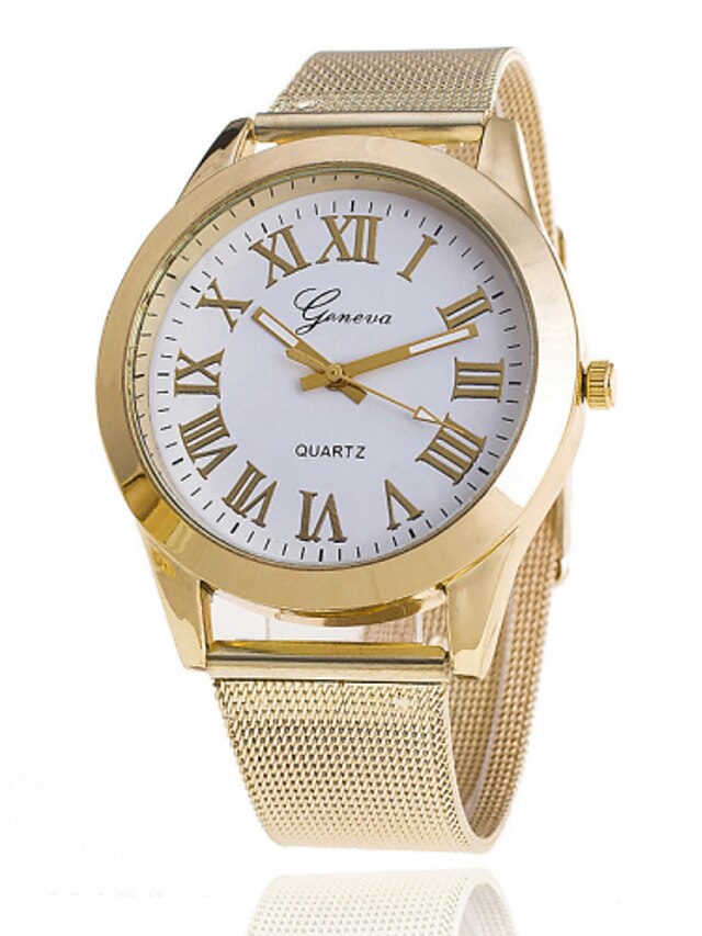  Mujer Reloj de Moda Cuarzo Dorado Gran venta Analógico Encanto - Blanco Negro Dorado